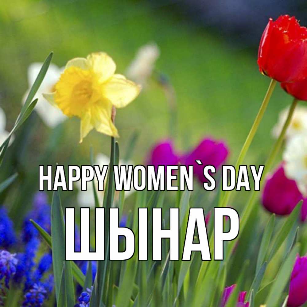 Greetings card с именем, ШЫНАР happy women`s day международный женский день 3 Greetings with text for free download 